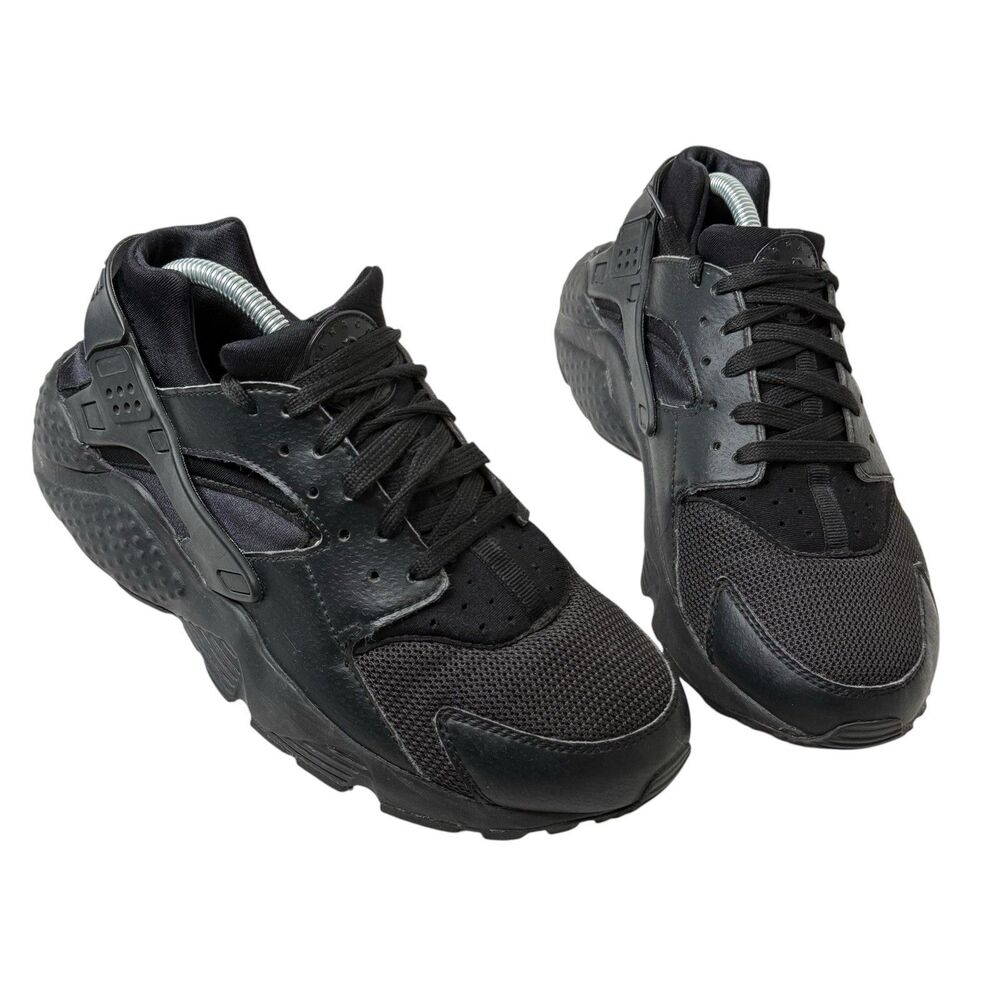 Nike Air Huarache Run Black Sneakers 7Y/ Women’s 8.5 Mesh Lace Up 654275-016
